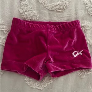 Calvin Klein Fuchsia Velvet Girls' Shorts with CK Logo